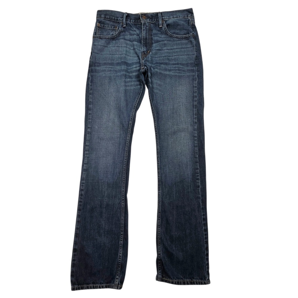 Levi's 527 Bootcut Jeans Mens 33x34 Dark Wash‎ Blue Denim Slim Fit Faded Western